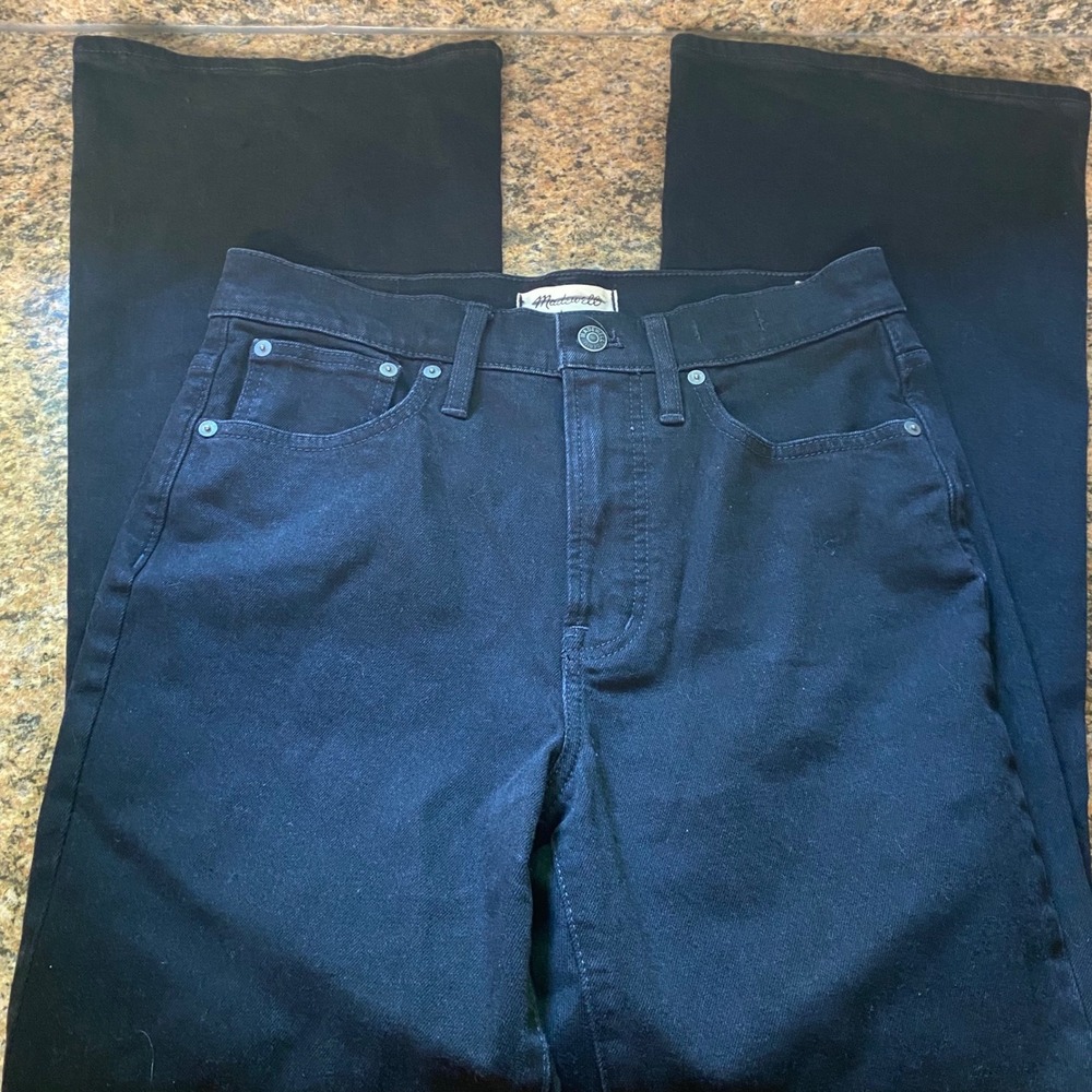 Madewell The Perfect Vintage Flare Jean Black Size 28 NEW
